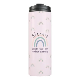 Create Your Own Rainbow Personalized Thermal Tumbler