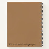 Leather Recipe Book Personalized CookBook Binder Blank - Inspire