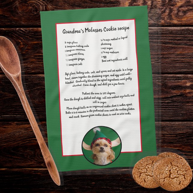 Create your own Recipe keepsake Add Photo  Kitchen Towel (Creator Uploaded)