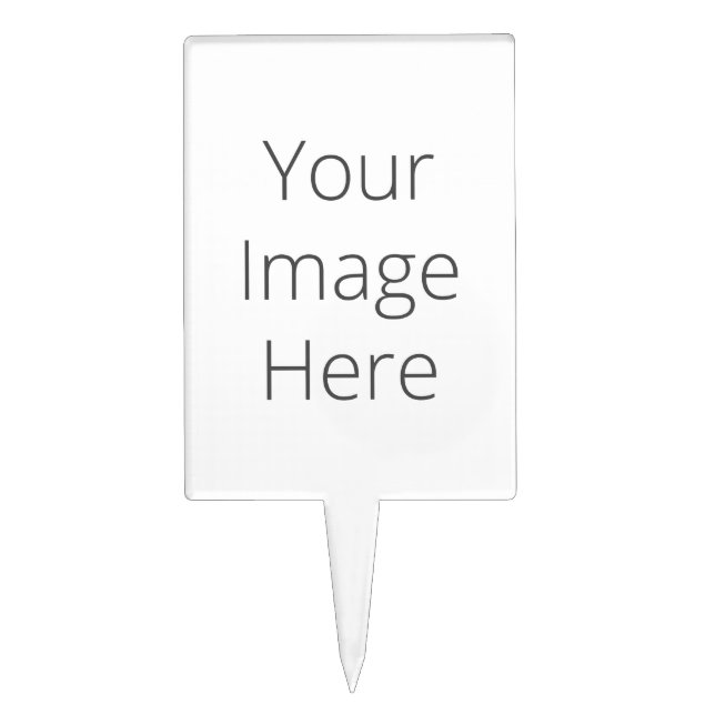 Create Your Own Rectangle Cake Topper (Front)