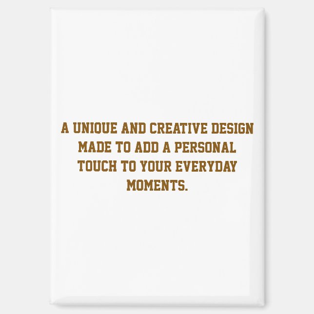 Create Your Own Rectangle Photo Magnet (Front)