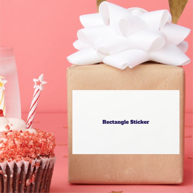 Create Your Own Rectangle Sticker (Party)