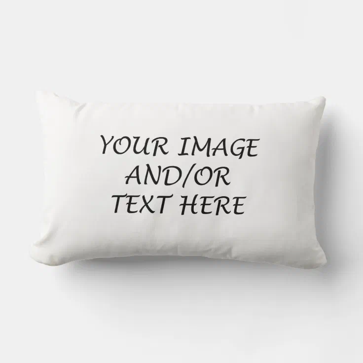 Create Your Own Rectangular Pillow Zazzle