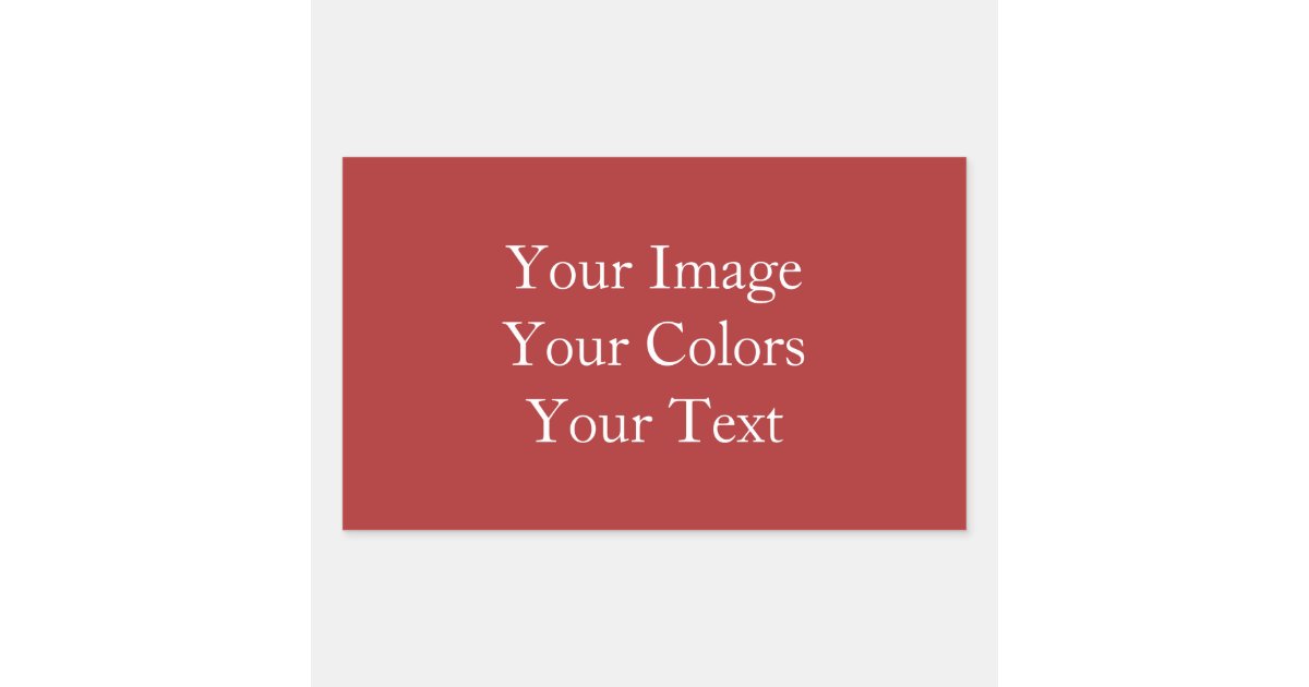 Create Your Own Rectangular Sticker | Zazzle