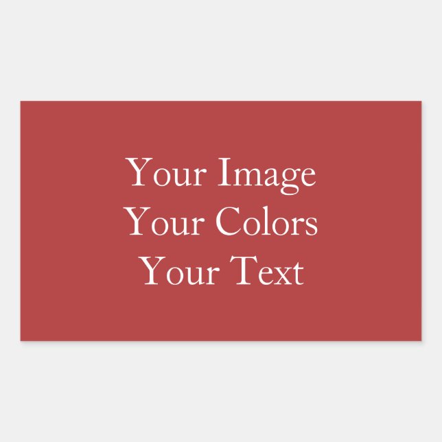 Create Your Own Rectangular Sticker (Front)