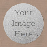 Create Your Own Recycled Speckled Grey Paper Print Classic Round Sticker<br><div class="desc">Create your very own personalized sticker. Upload fun images cool designs inspirational text or even your company's logo. With this easy to use design tool it is as simple as that to make your image stick in someone's mind. Click "personalize, " you can simply change the text here - or...</div>