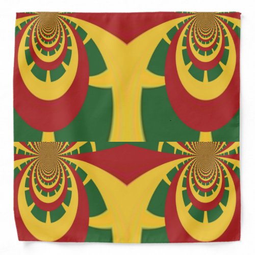 Create Your Own Red Gold Green Rasta Color Design Bandana