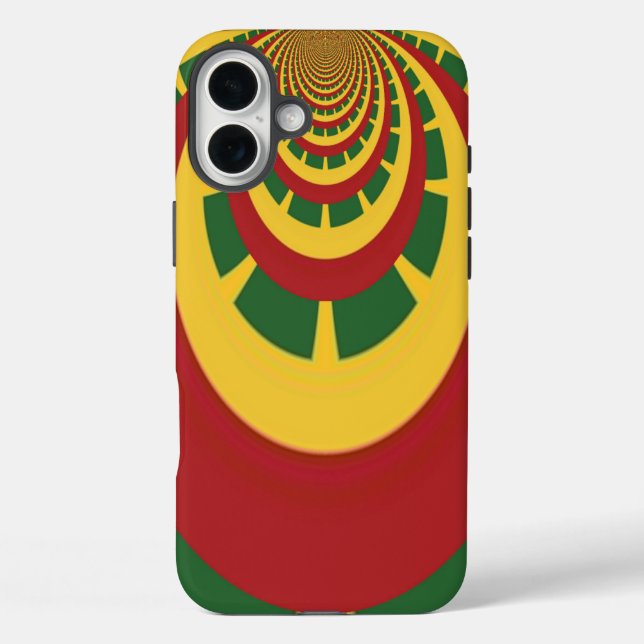 Create Your Own Red Golden Green Jamaicans Case-Mate iPhone Case (Back)