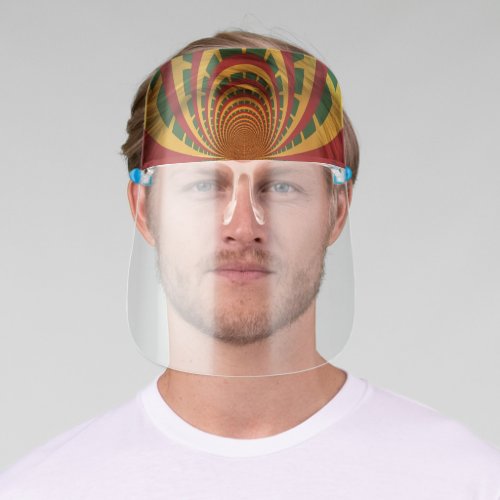 Create Your Own Red Golden Green Rasta Colors Face Shield
