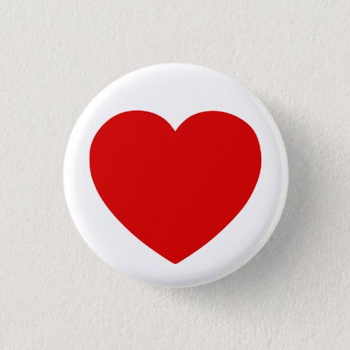 Create Your Own Red Heart Valentines Day Button