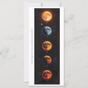Create Your Own Red Moons Bookmark Card