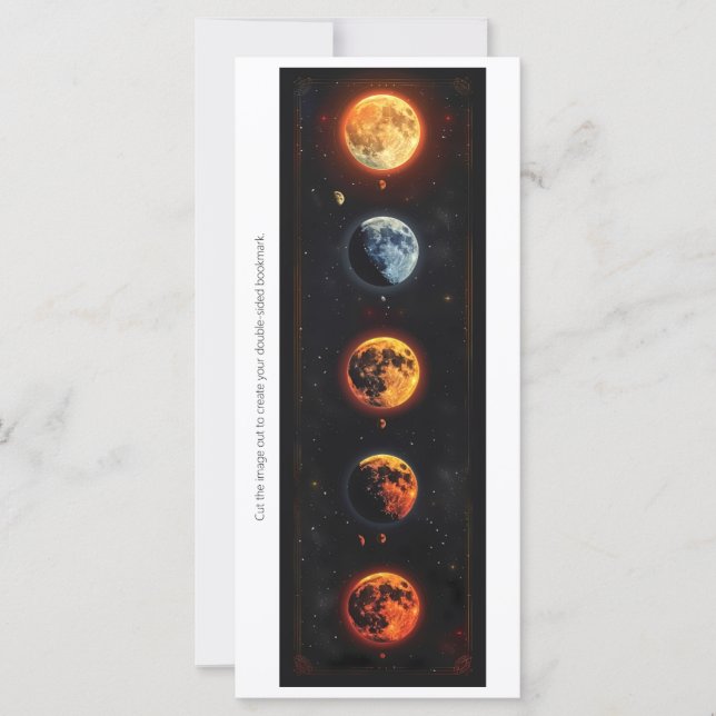 Create Your Own Red Moons Bookmark Card (Front)