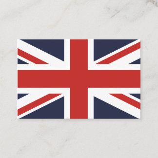 Create Your Own Red Union Jack Business Card