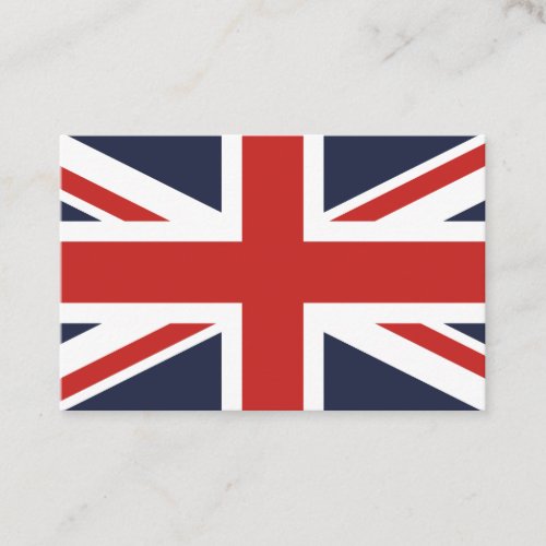 Create Your Own Red Union Jack Business Card