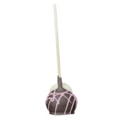 Dozen Red Velvet Cake Pops with Dark Chocolate icing and Pink drizzle (Back)