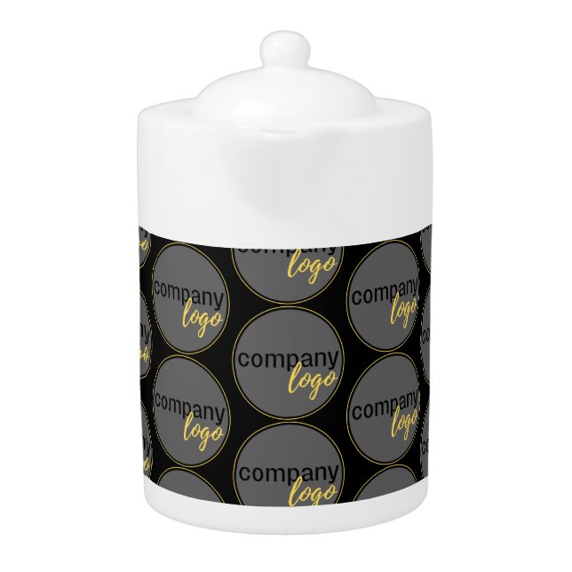 CREATE YOUR OWN REPEATING PATTERN BUSINESS LOGO TEAPOT (Front)