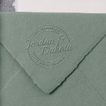 Create Your Own Retro Circular Return Address Embosser<br><div class="desc">Create Your Own Retro Circular Return Address Embosser. Perfect as a gift for anyone who loves paper, typography, and books. It can be used as a personal seal on envelopes, paper napkins, books, and documents. Simply click on "Personalize" to add your own address and names to make it your own!...</div>
