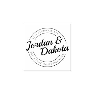 return address rubber stamps zazzle