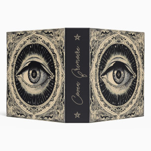 Create Your Own Retro Evil Eye 3 Ring Binder