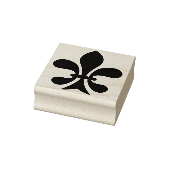 Create Your Own Retro Fleur De Lis Rubber Stamp (Stamp)