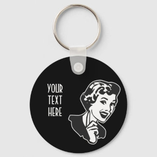 CREATE YOUR OWN RETRO MOM SCOLDING GIFTS KEYCHAIN