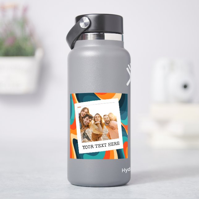 Create Your Own Retro Photo Sticker (HydroFlask)