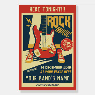 Create your own Retro Rock music Foam Board