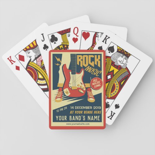 Create your own Retro Rock Music playing cards