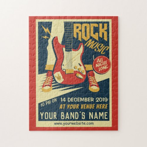 Create your own Retro Rock Music puzzle