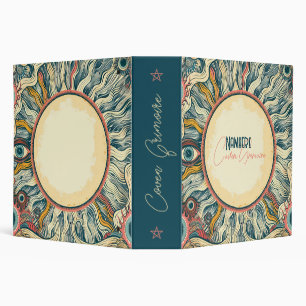 Create Your Own Retro Sun Solar Magic 3 Ring Binder