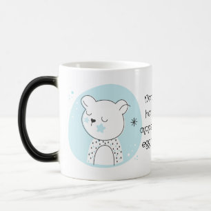 Create Your Own Retro Teddy Bear Blue Christmas Color Morph Mug