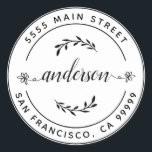 Create Your Own Return Address Classic Round Class Classic Round Sticker<br><div class="desc">Create Your Own Round Return Address Classic Round
Create Your Own sticker. For more advanced customisation of this design,  Please click the "Customise" button above</div>