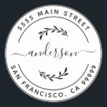 Create Your Own Return Address Classic Round Classic Round Sticker<br><div class="desc">Create Your Own Round Return Address Classic Round
Create Your Own sticker. For more advanced customisation of this design,  Please click the "Customise" button above</div>