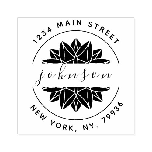 Create Your Own Return Address Family Name Rubber Stamp