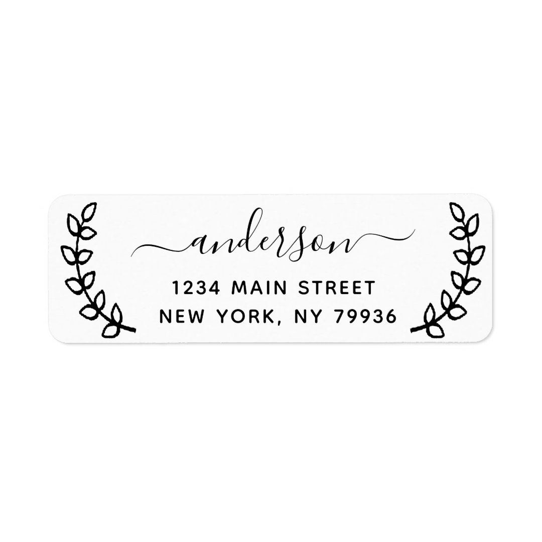 Create Your Own Return Address Label Zazzle