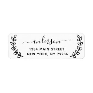 Create Your Own Return Address Label