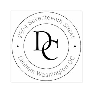 Create Your Own Return Address Modern Calligraphy Rubber Stamp
