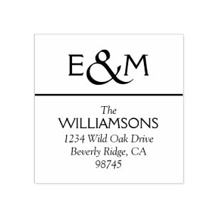 Create your Own Return Address Rubber Stamp