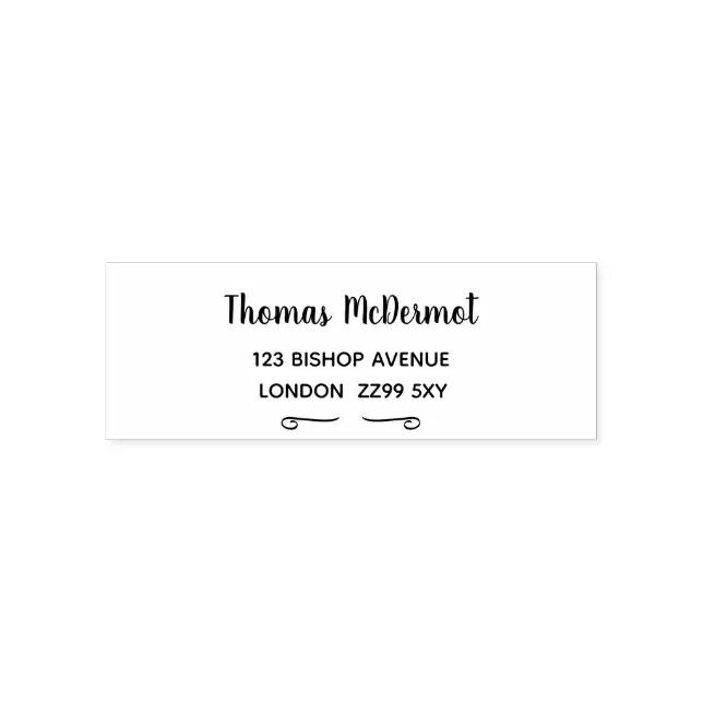 Create Your Own Return Address Rubber Stamp | Zazzle