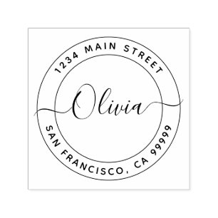 Create Your Own Return Address Self-inking Stamp