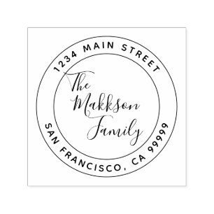 Create Your Own Return Address Self-inking Stamp