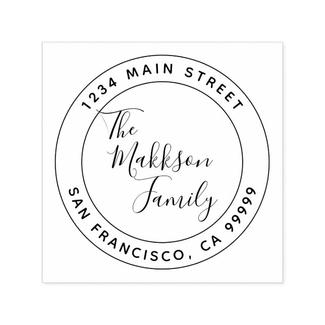 Create Your Own Return Address Self-inking Stamp (Design)