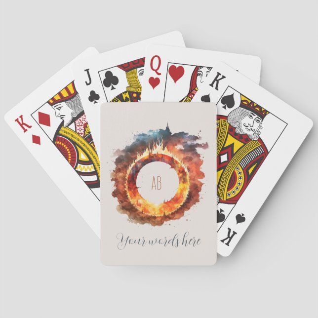 Create Your Own Ring of Fire Poker Cards (Back)