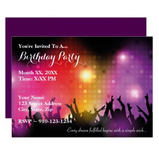 Create Your Own Rock Birthday Party Invitation