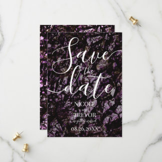Create Your Own Rocky Grunge Texture Wedding Save The Date