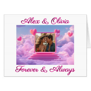 Create Your Own Romantic Heart Photo Template Card