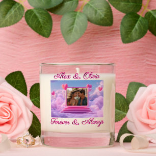 Create Your Own Romantic Heart Photo Template Scented Candle