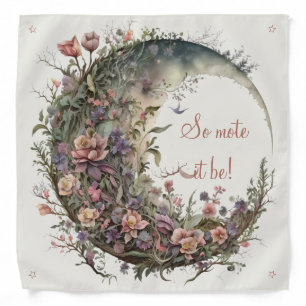 Create Your Own Romantic Roses Floral Moon Bandana