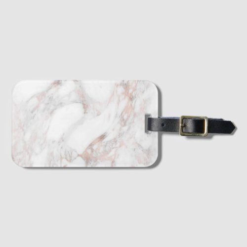 Create Your Own Rose Gold Marble Blank Template Luggage Tag