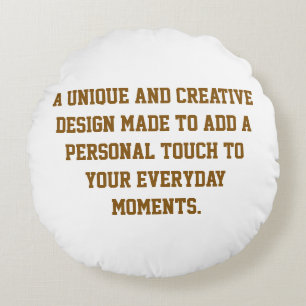Create Your Own Round 16" Diameter Cotton Pillow
